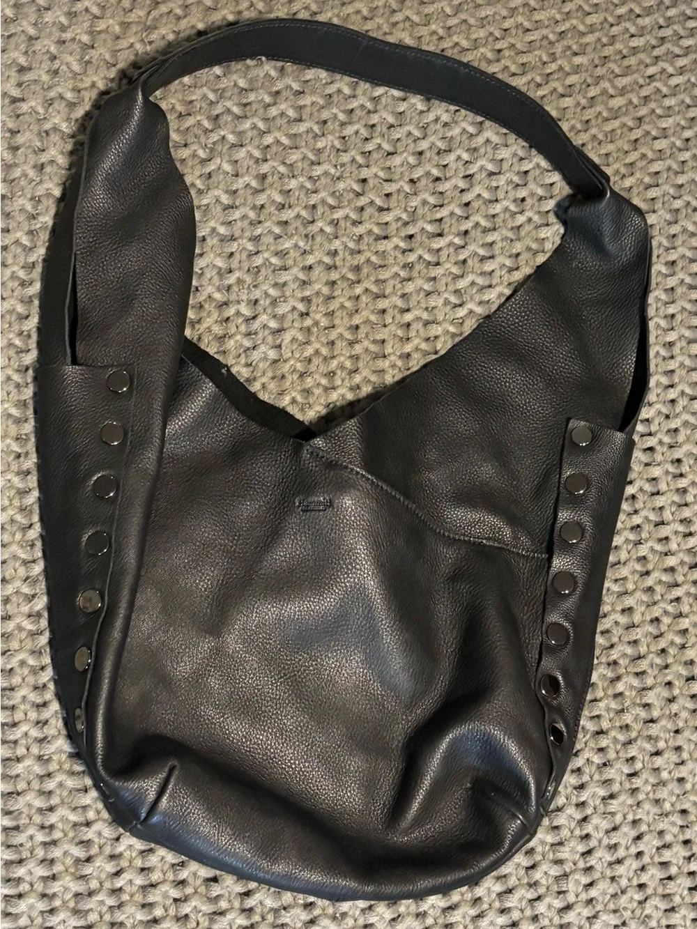 Hammitt Tom Zip Black Hobo Shoulder Bag